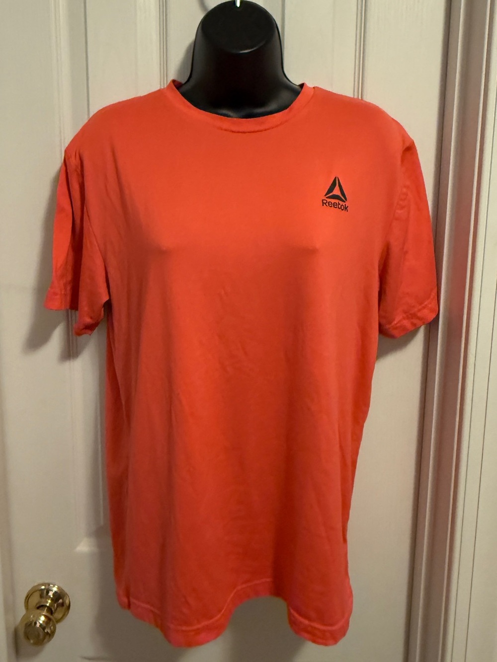 Reebok Orange Performance Crew Neck T-Shirt